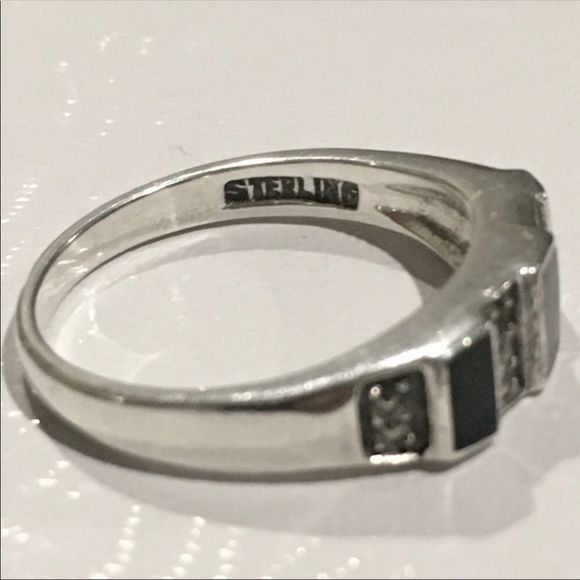 JUDITH JACK Onyx Sterling Silver Ring - Picture 3 of 8